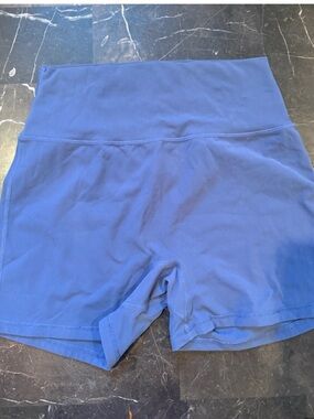 BuffBunny High-Waist Athletic Shorts in Blue